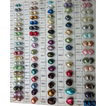 Threaded Glass Beads (irregular-shaped beads)